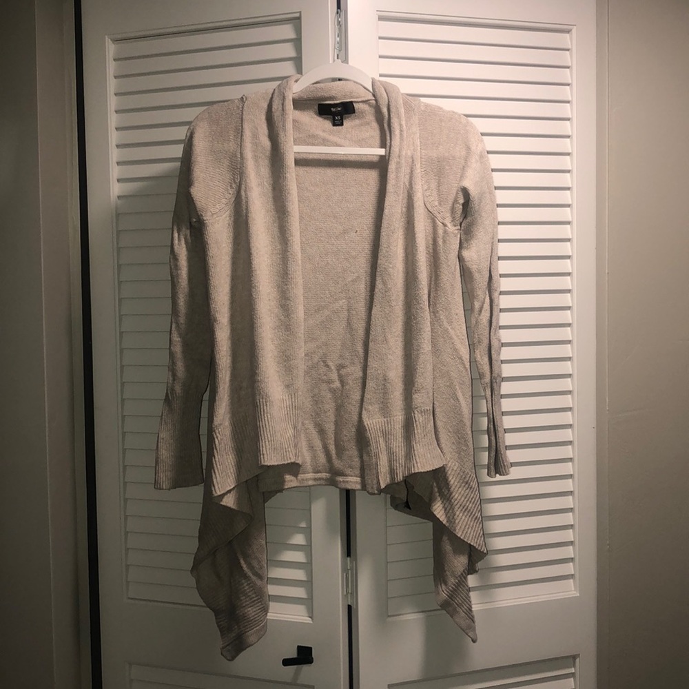 Beige open cardigan